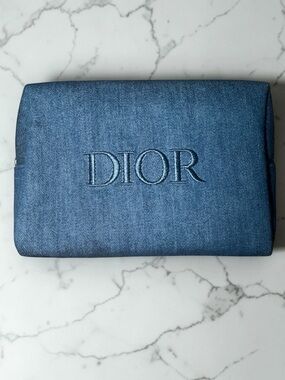 *free shipping* Dior cosmetic bag- Denim